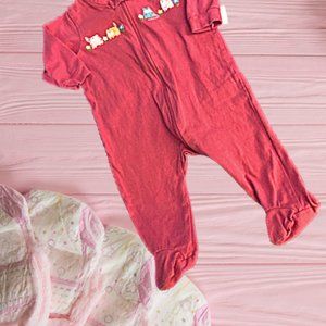 Gerber Sleep N Play Pink Pajamas With Super Cute Cats Graphic